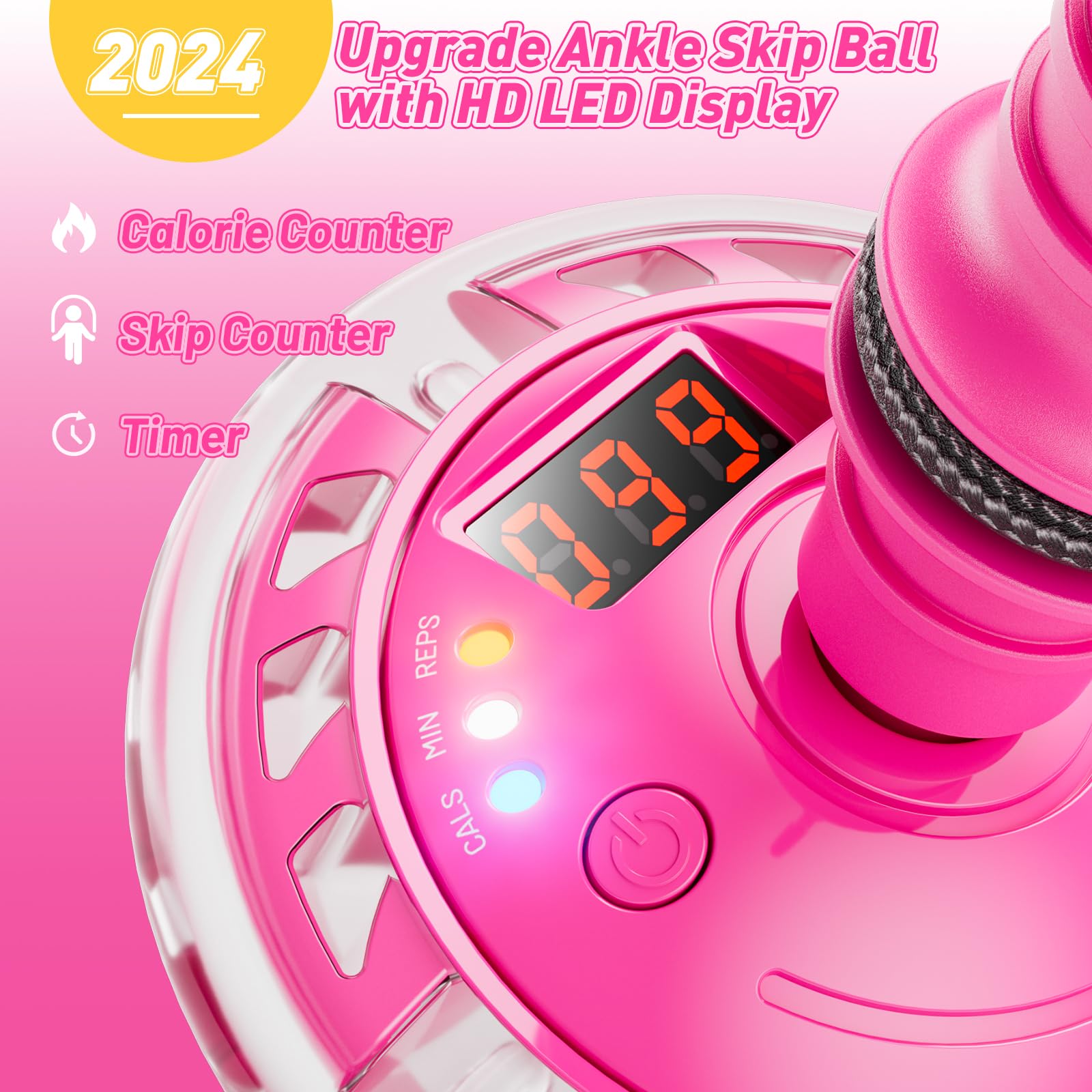 Flooyes Skip Ball features easy one-foot setup for active play