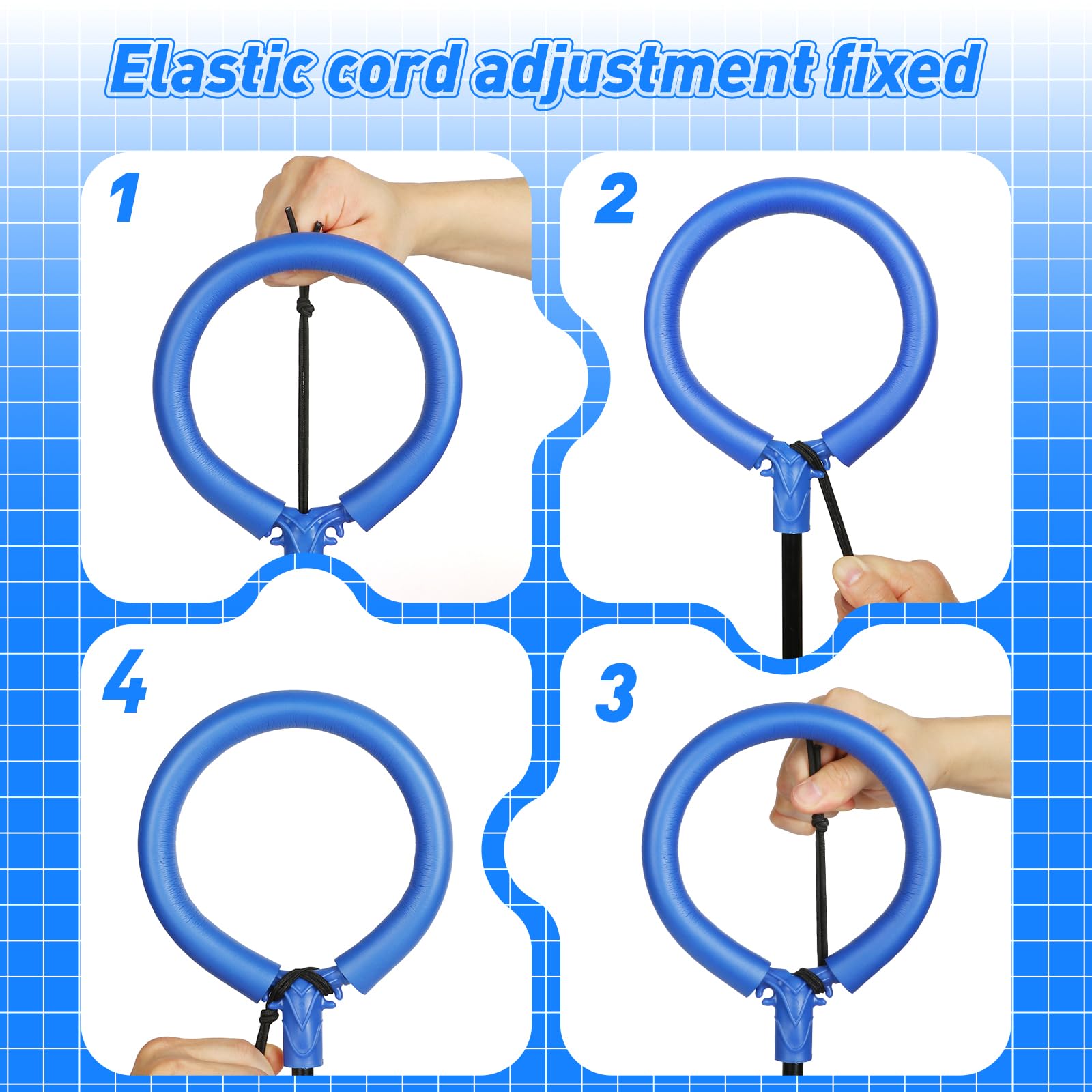 Flooyes skip ball timer and calorie display helps track activity.