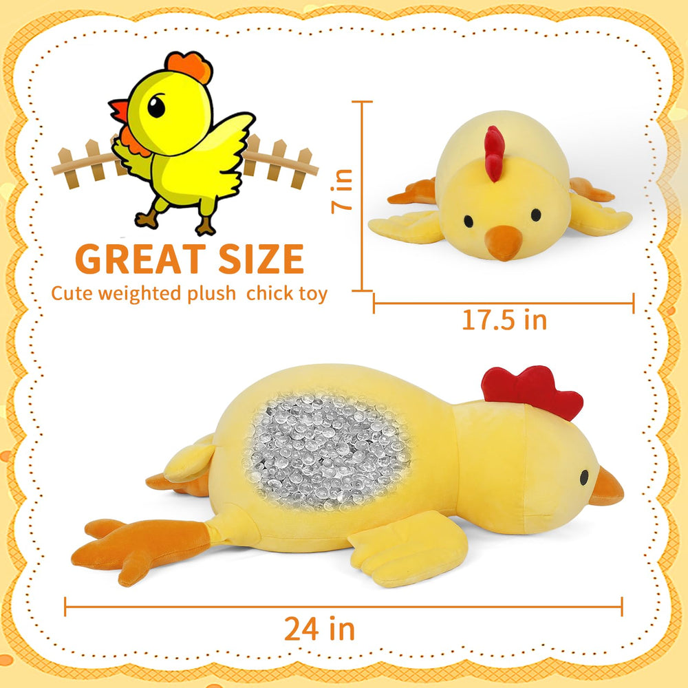 FLORVIV weighted chick plush fabric detail highlights soft, skin-friendly material.