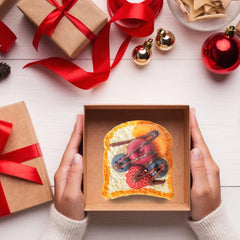 Flovyn fruit toast stress-relief ball offers quiet tactile play.