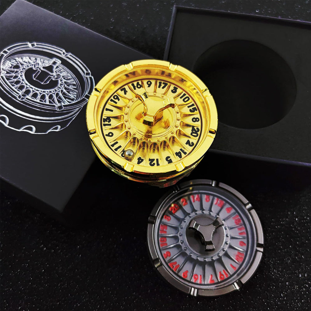 FLUEFOWL black-red finish spinner, smooth spin for dynamic RPG moments.