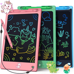 FLUESTON LCD Writing Tablet 3-pack front view for kids' drawing