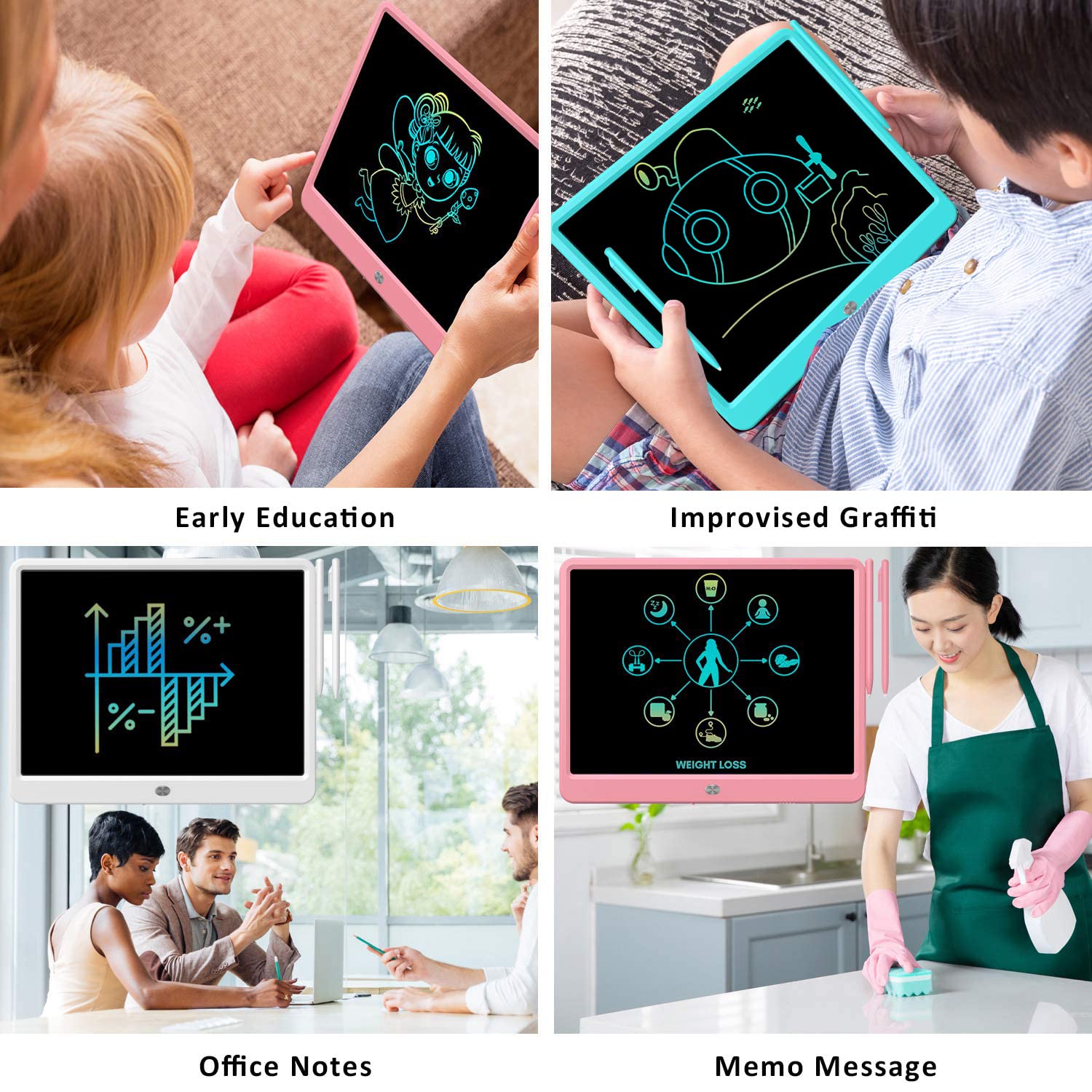FLUESTON erase button provides quick edits during learning sessions