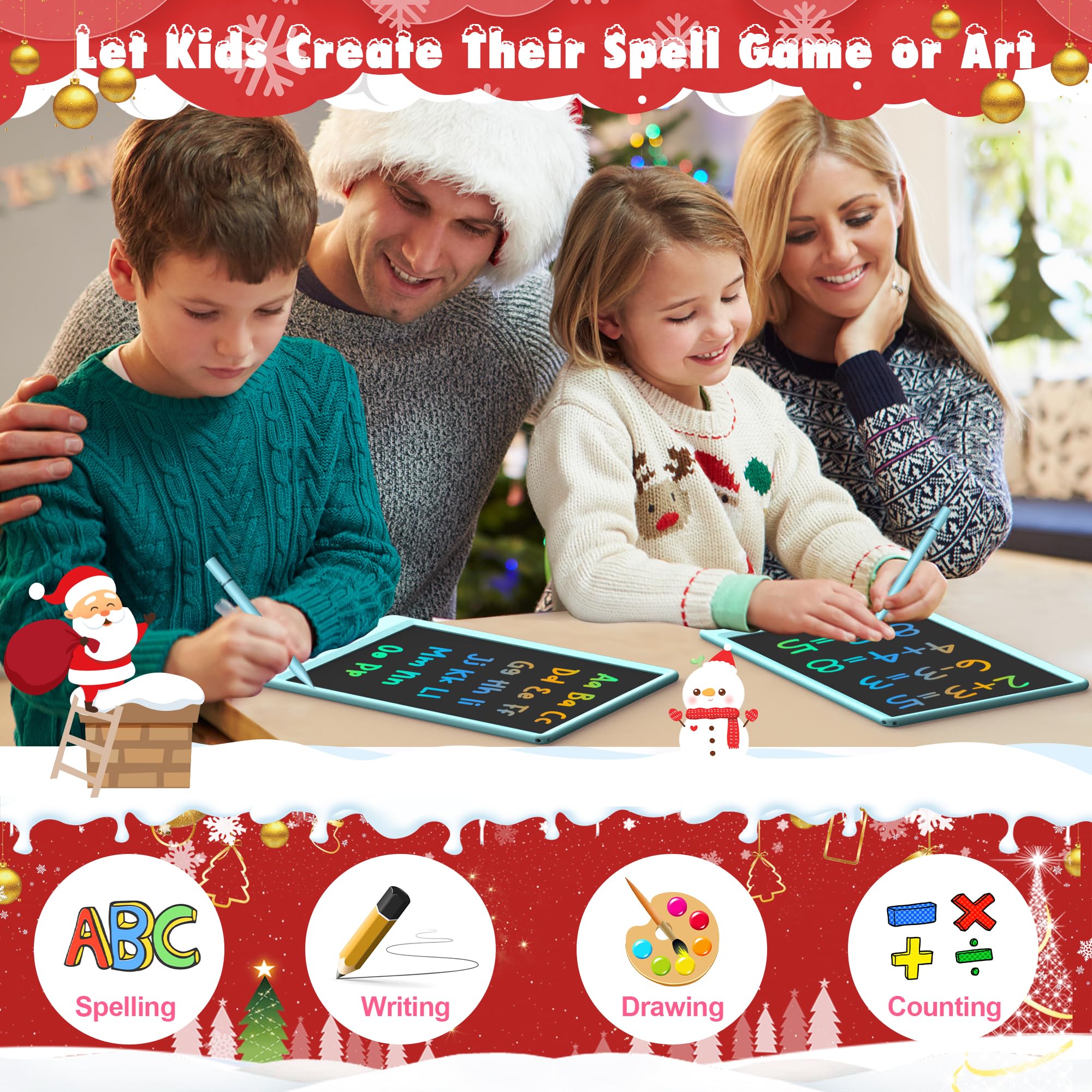 FLUESTON LCD tablet shows eye-friendly design and no blue light for safe drawing sessions