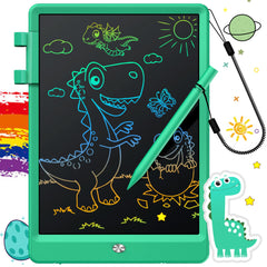 FLUESTON LCD Writing Tablet front view; vibrant drawing area for kids, ideal for travel.