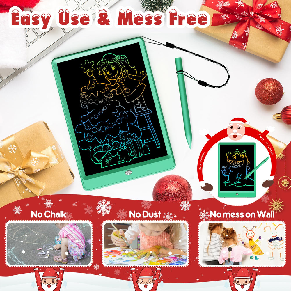 FLUESTON LCD Writing Tablet ultra-thin; 10-inch screen for compact carry on trips.