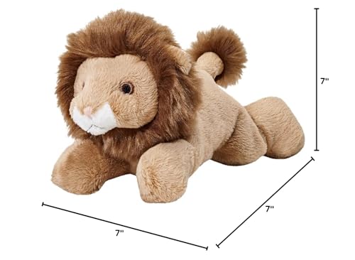 Fluff and Tuff Leo The Lion features durable stitching for lively tosses.