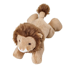 Fluff and Tuff Leo The Lion with embroidered eyes for safe play supervision.