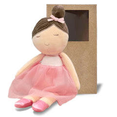 FLUFFYFUN Baby Doll Soft Ballerina Face – cuddly companion for gentle pretend play