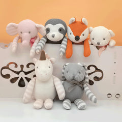FLUFFYFUN fox toy designed for ages 0+ months with no small parts.