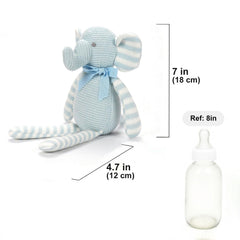 FluffyFun organic cotton elephant, hypoallergenic cuddle buddy.