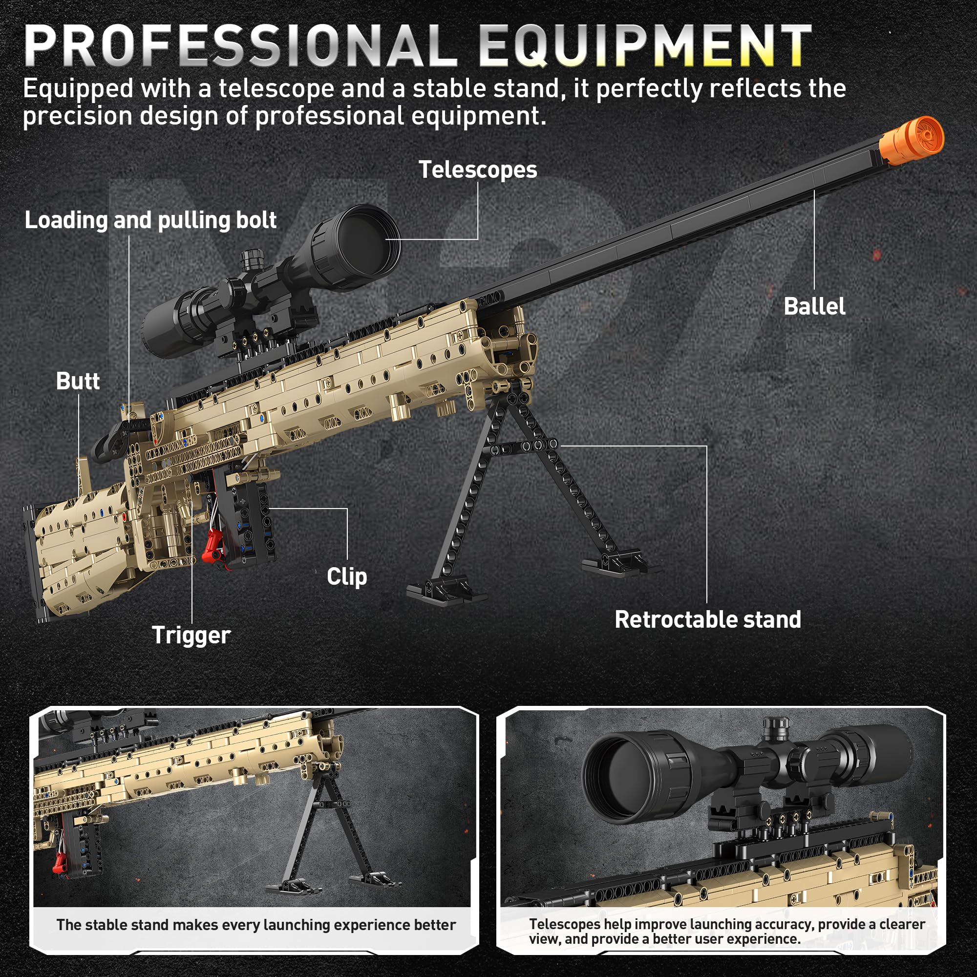 Fluorspar Blaster building-block ejection mechanism demonstrates interactive play.