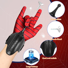 Flustime Spider Web Shooter suction cup tips support versatile mounting options.
