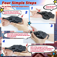 Flustime Spider Web Suction Cups attach to glass or metal for wall stunts.