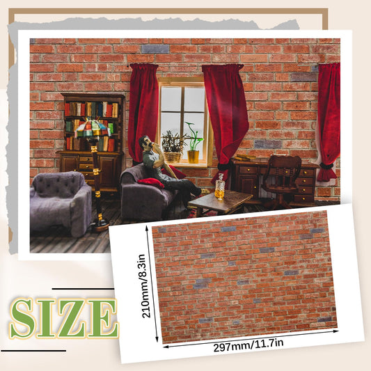 Flutesan dollhouse flooring with adhesive back enables quick, clean installation.