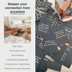 FLUYTCO Love Lingual cards fanned out reveal diverse topics for connection