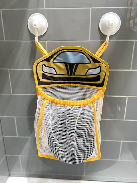 FLXTRACK Mesh Storage Bag keeps toys organized after bath