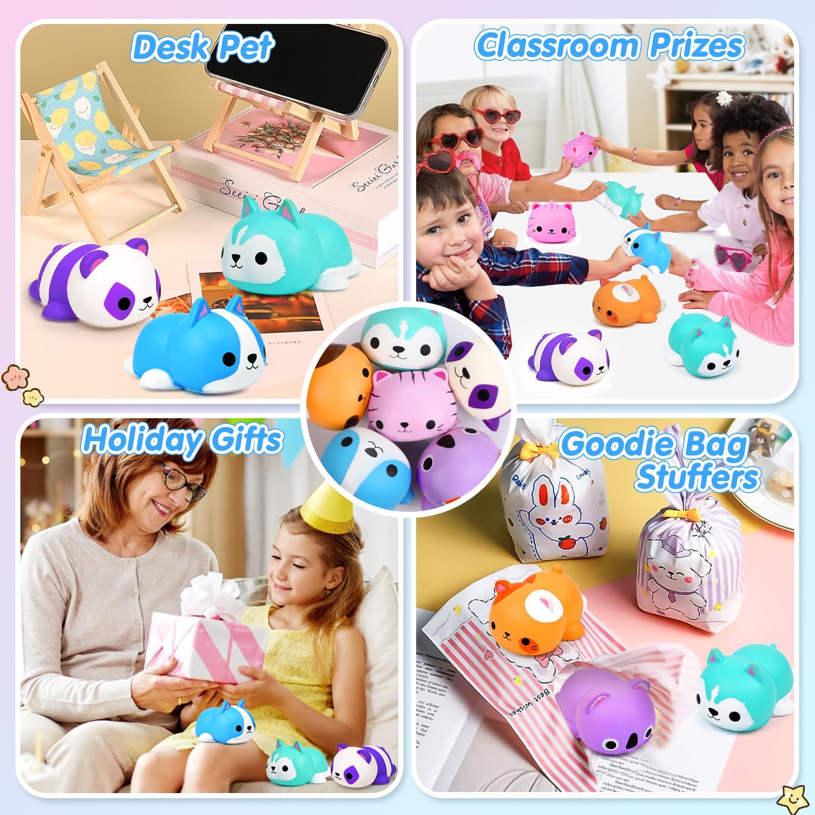 FLY2SKY six-pack squishies kit for creative sensory play