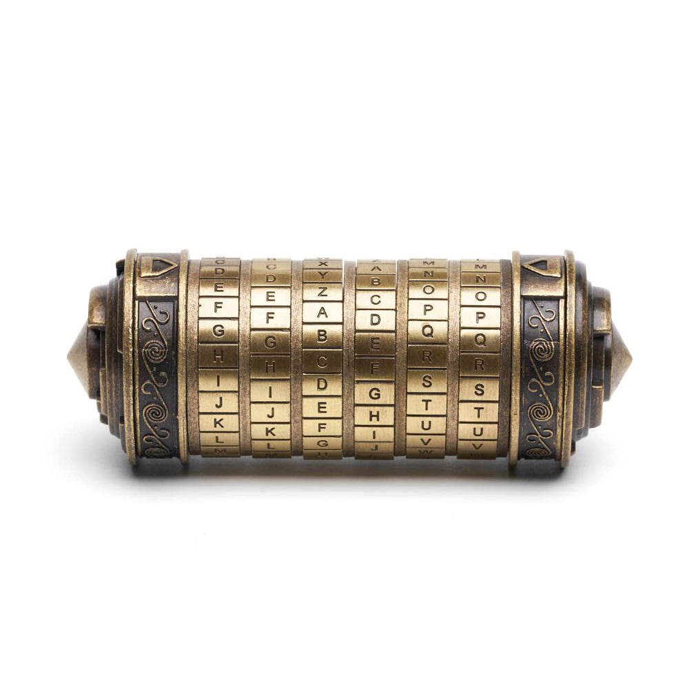 Flyaligogo Cryptex Da Vinci Code box front view highlighting its sleek design and gifting potential.