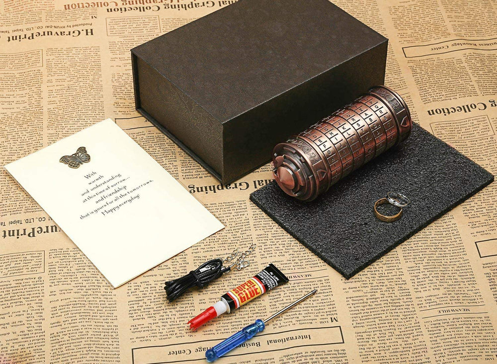 FLYALIGOGO Cryptex metal construction detail, durable and decorative.