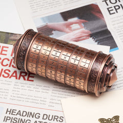 FLYALIGOGO Cryptex close-up shows cipher cylinder detail for puzzle lovers.