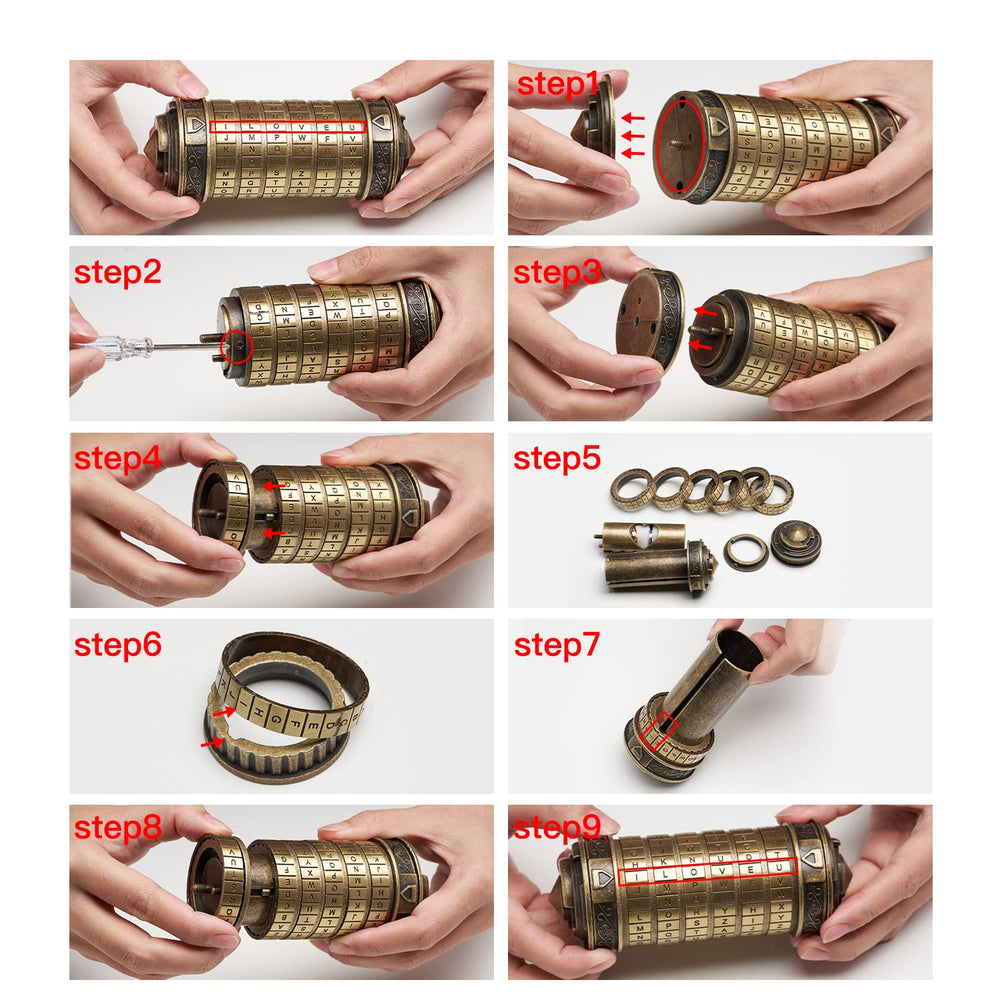 FLYALIGOGO Cryptex gift set with rings for romance