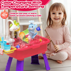 Flybakiz 4-in-1 dishwasher toy offers water play and pretend dishwashing