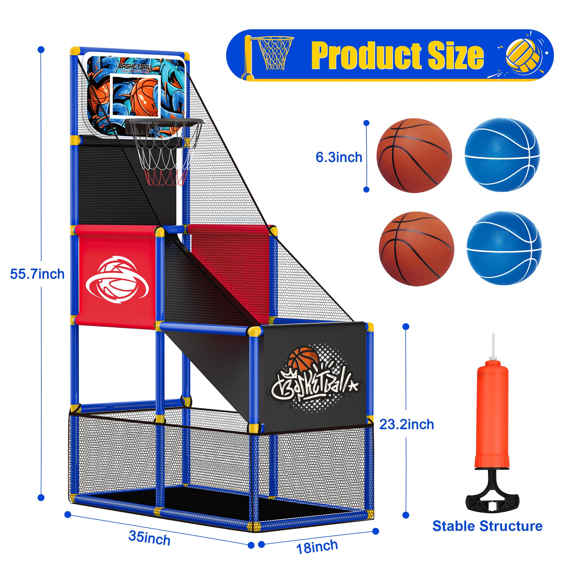flybakiz sturdy construction supports rain or shine backyard games