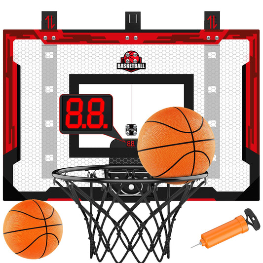 FlyBakiz basketball hoop board offers a roomy shooting area for family play.