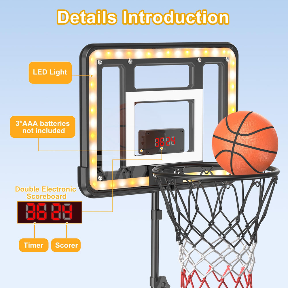 FlyBakiz basketball hoop sturdy base filled with sand or water for stability.