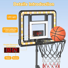 FlyBakiz basketball hoop sturdy base filled with sand or water for stability.
