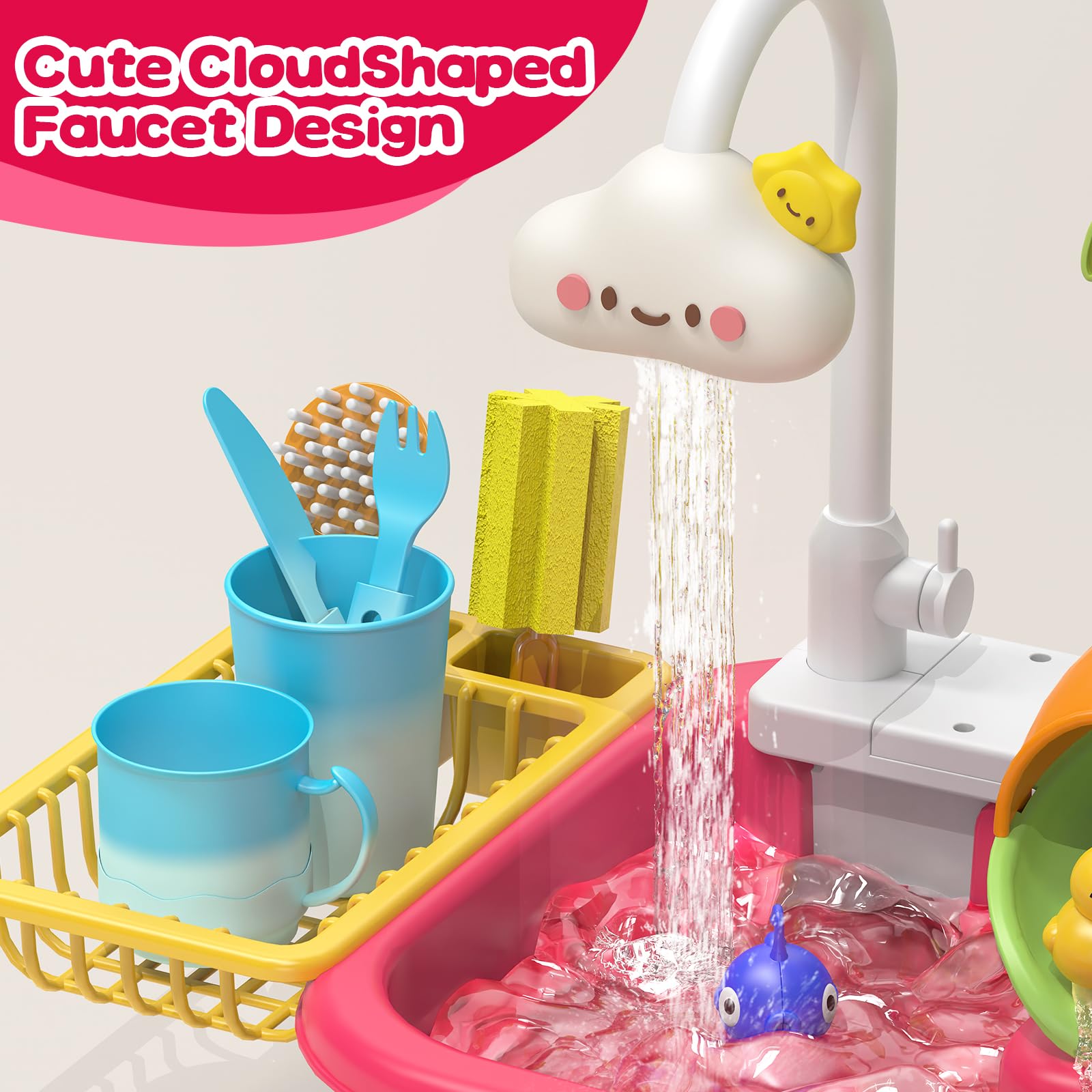 Flybakiz cloud-shaped faucet creates realistic flow for hands-on learning