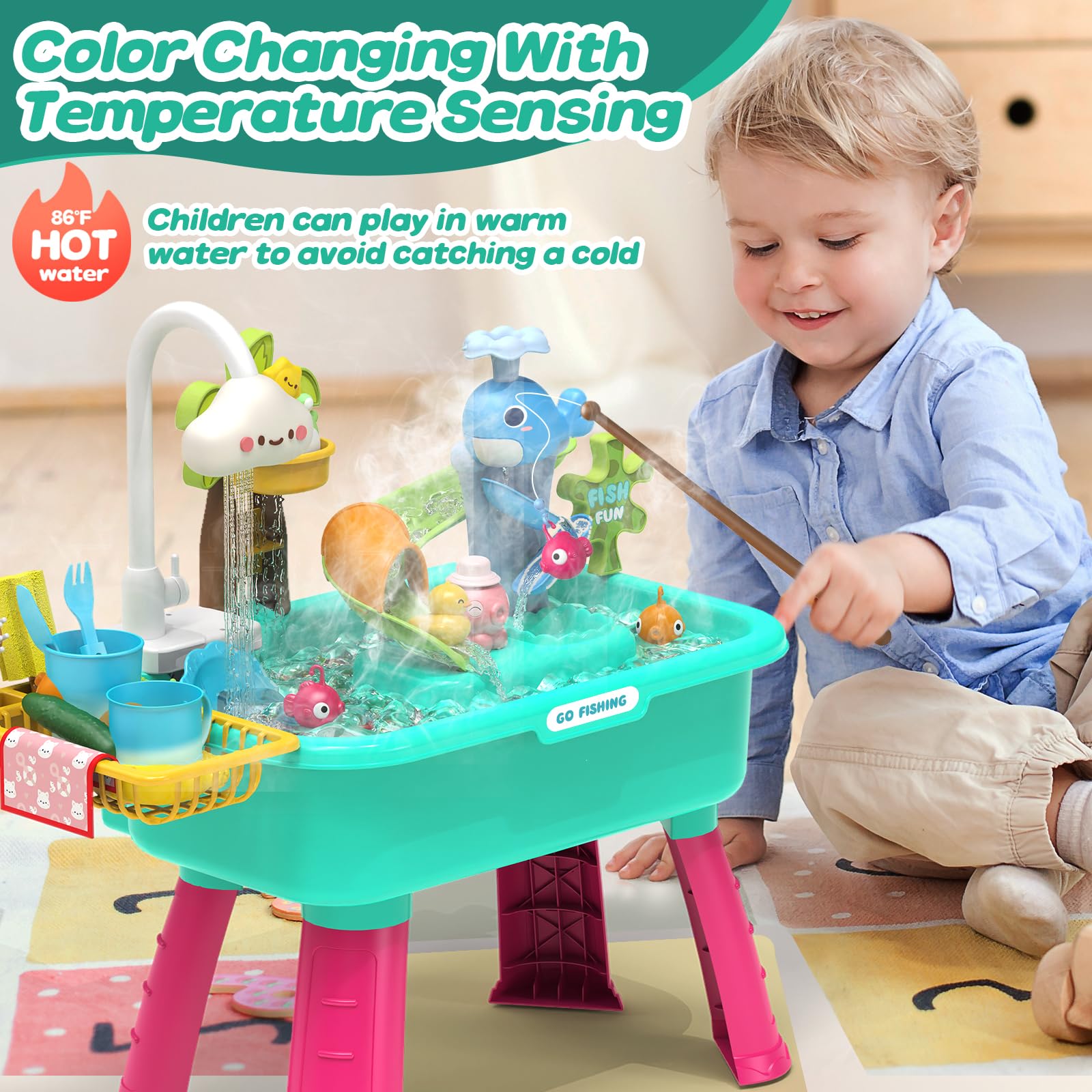 FlyBakiz color-changing accessories indicate water temperature for safe play