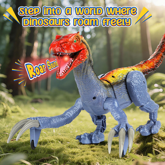 FlyBakiz dinosaur with spray and lights for captivating nighttime fun.