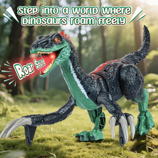 Flybakiz dino toy with lights and roar for immersive playtime.