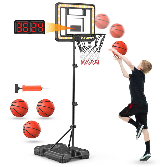 FlyBakiz kids basketball hoop assembly guide for quick setup.
