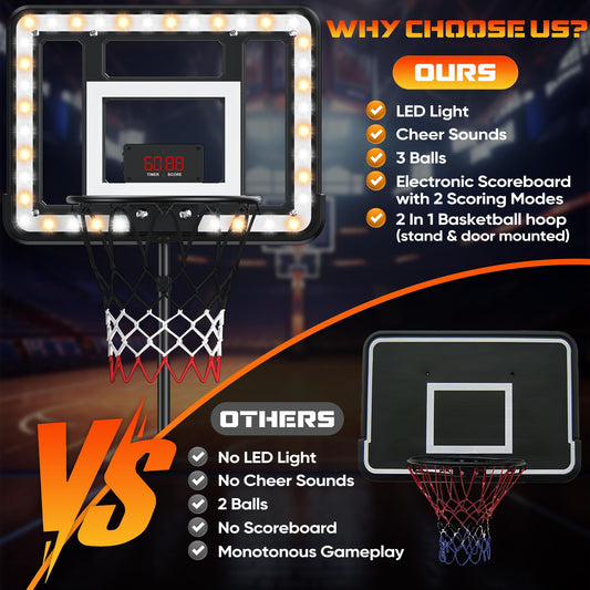 Flybakiz backboard focus helps aim during indoor play in small spaces.
