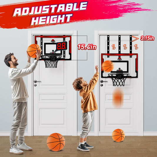 FlyBakiz over-the-door hoop mounted for quick setup and space-saving storage.