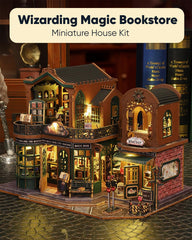 Flybean Magic Book Shop instruction manual close-up highlights step-by-step guidance.