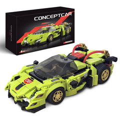 flycites Technic Race Cars Building Blocks Set front view shows a buildable car for creativity and STEM play