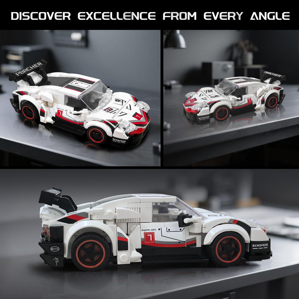 flycites Technic sports cars building block set color printed instructions help beginners complete the build