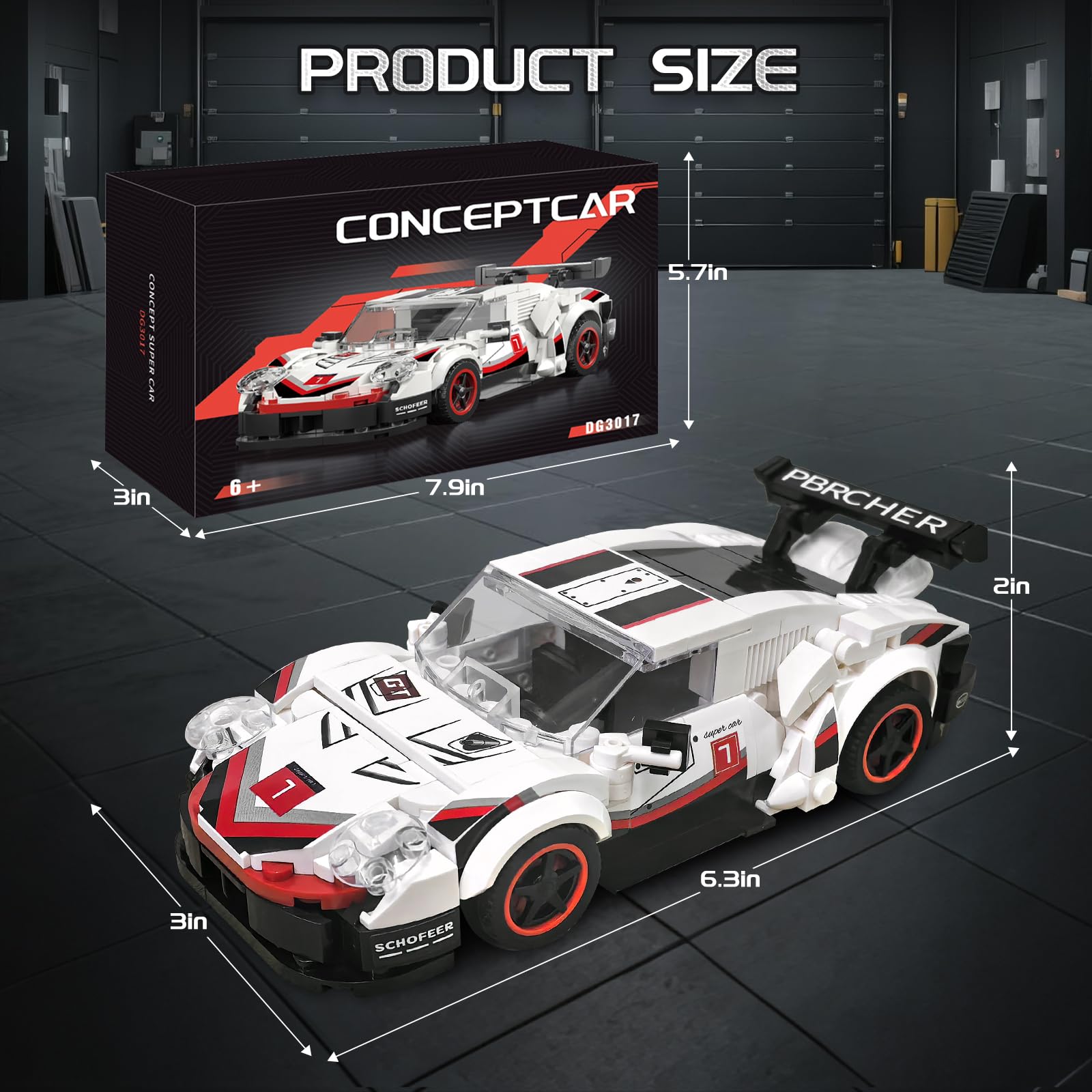 flycites Technic sports cars building block set durable ABS materials ensure a sturdy play experience