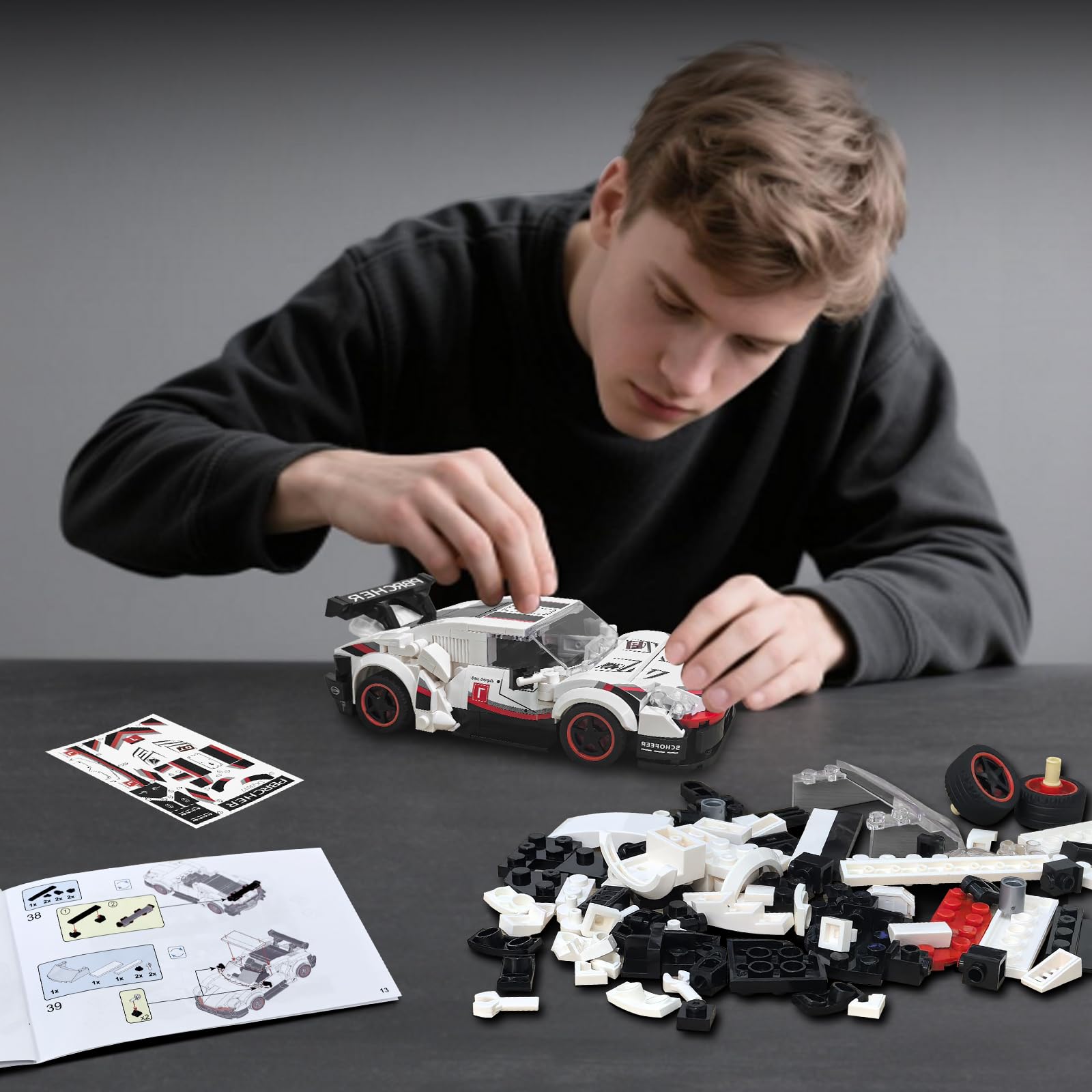 flycites Technic sports cars building block set gift idea for birthdays or holidays