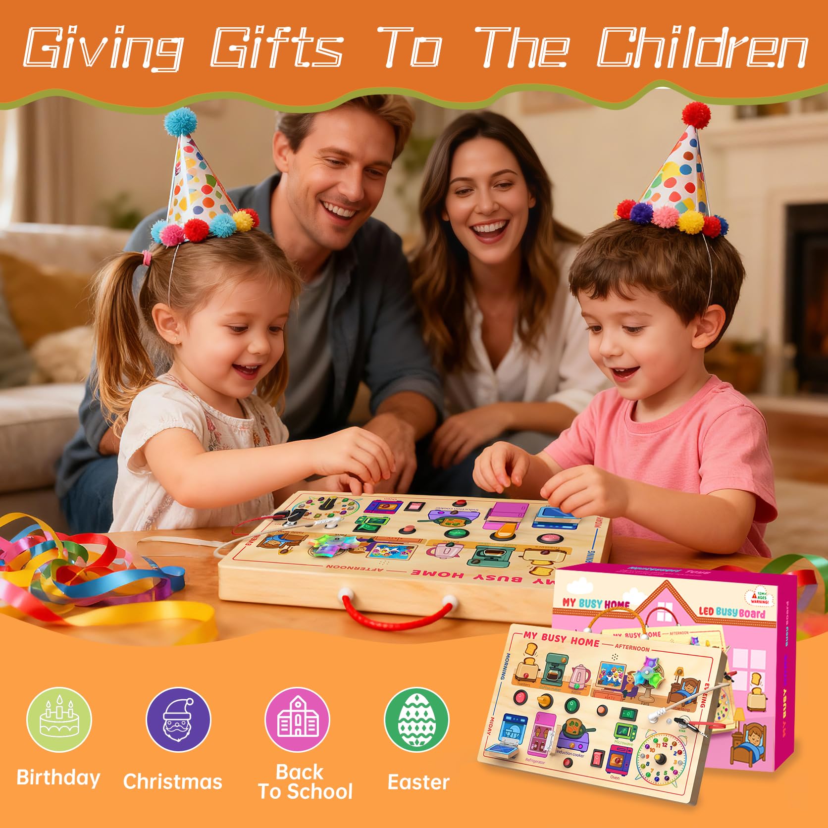 Flycoost My Busy Home learning clock promotes early time awareness.
