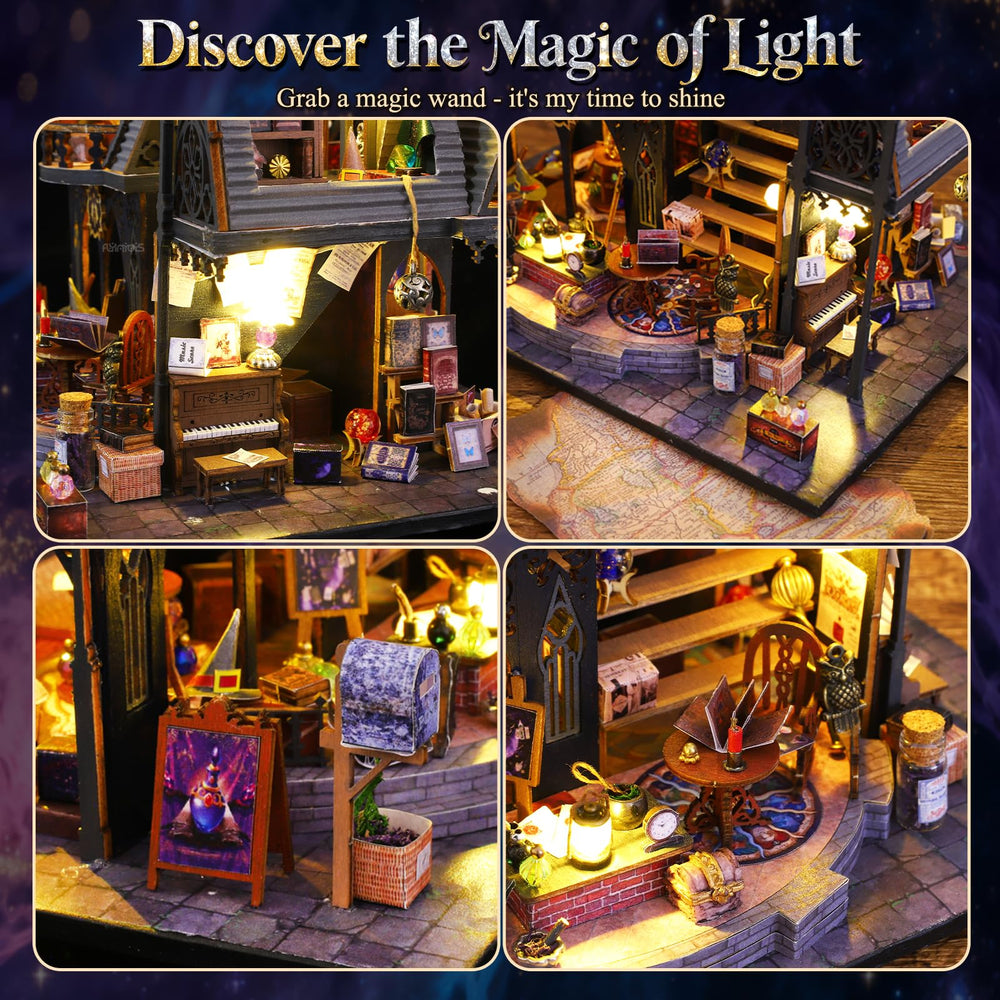 FLYINTOYS DIY miniature dollhouse furniture set adds realistic interiors for imaginative play.