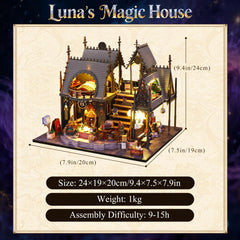 FLYINTOYS miniature house exterior assembly guides careful, satisfying building sessions.
