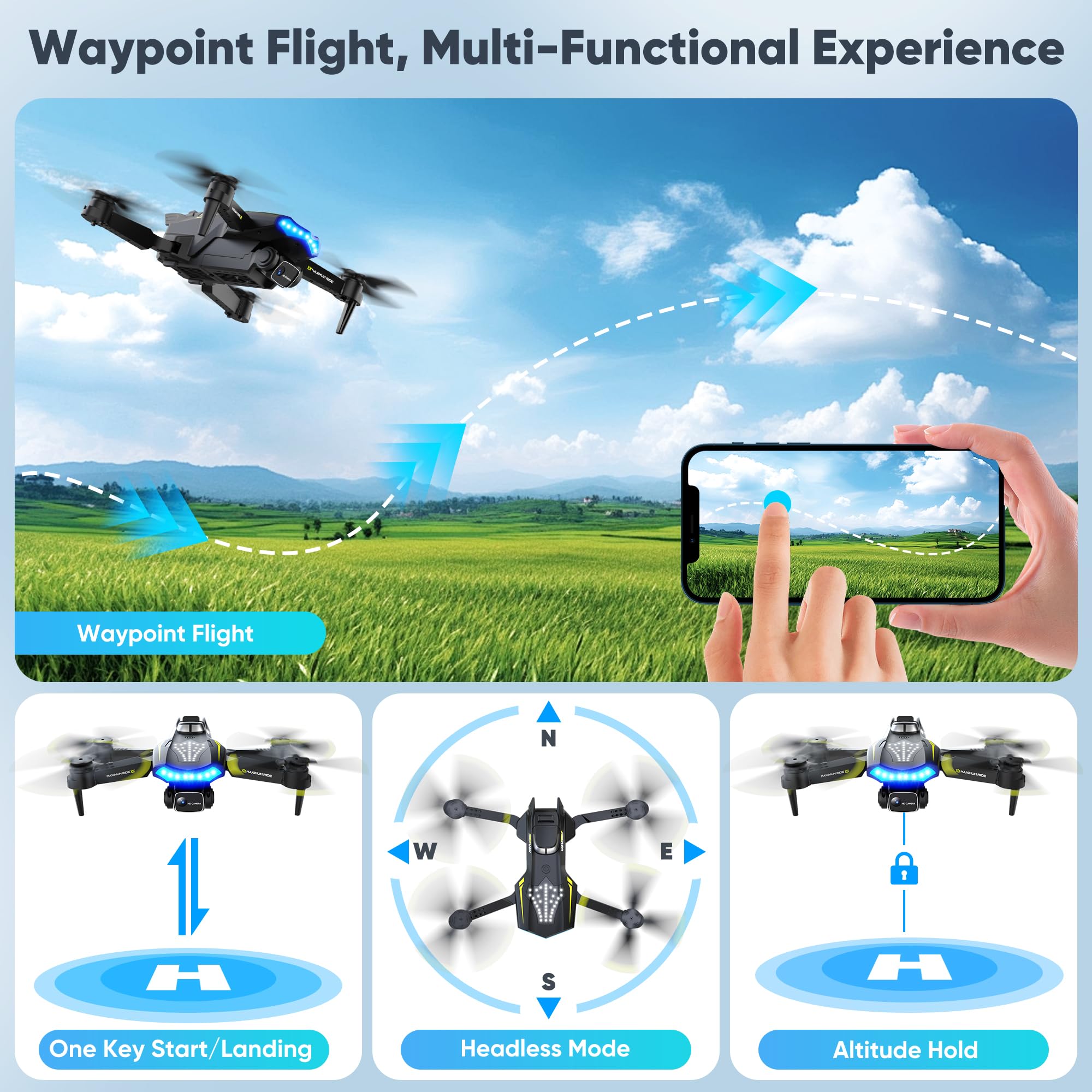 Flymevac Drone app and remote provide easy control for beginners