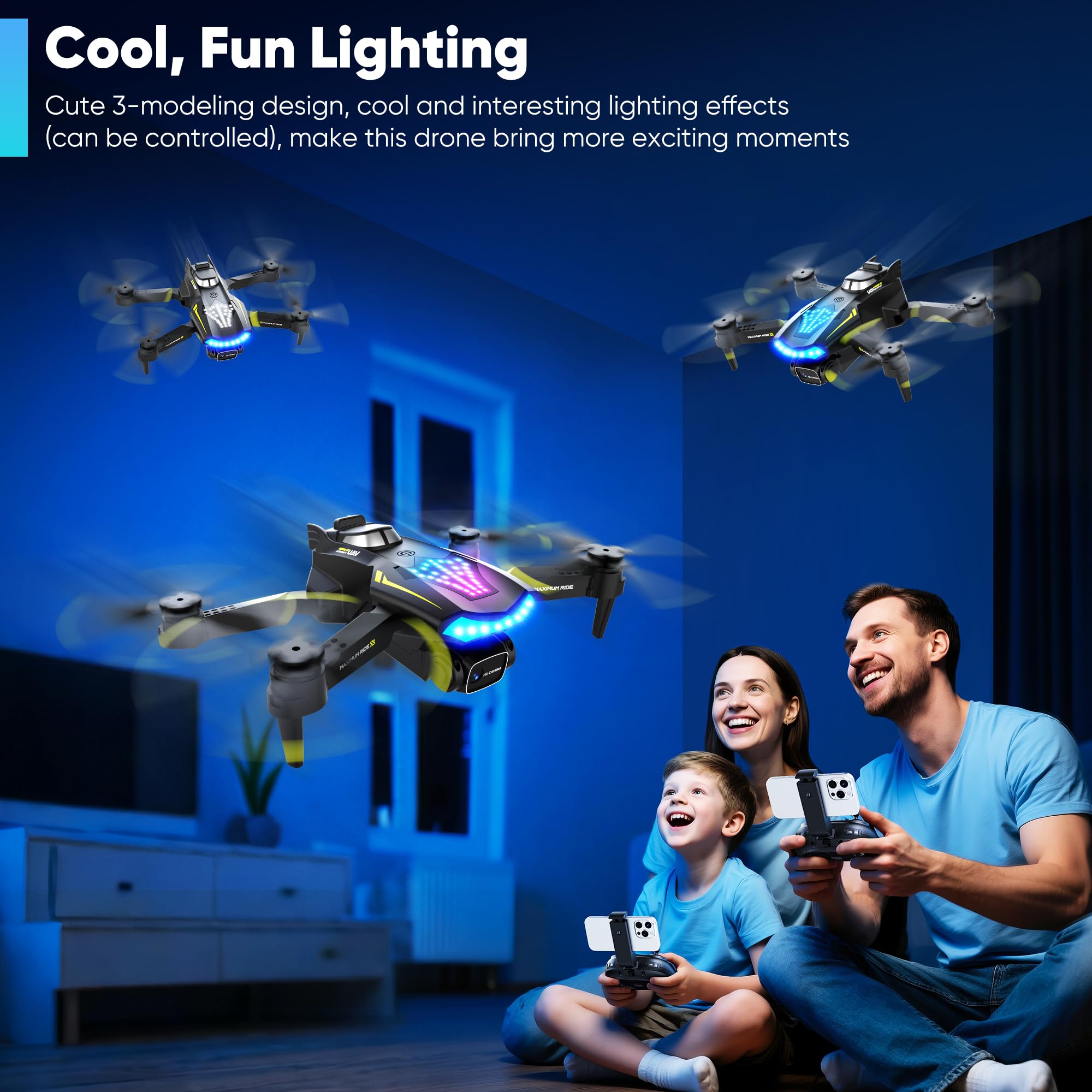 Flymevac Drone Wi-Fi live view streams real-time video to phone