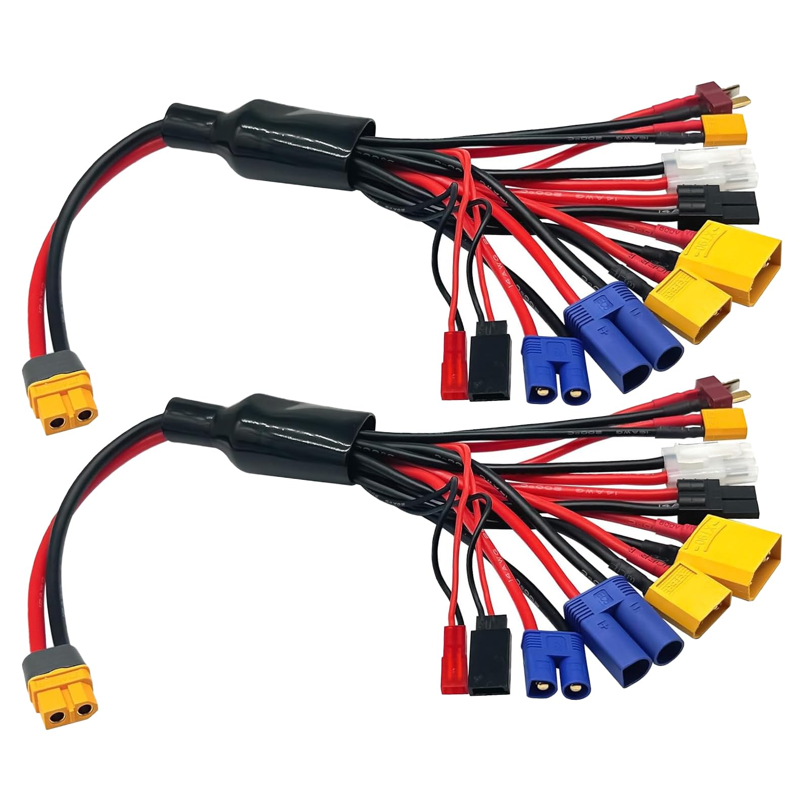 Fly RC 2-pack XT60H octopus charger adapter for versatile RC charging.