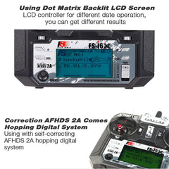 FLYSKY FS-i6X battery compartment highlighting efficient design